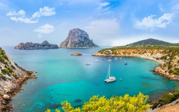 Ibiza Rock Sea Bay Coast