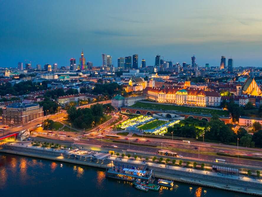 Dortmund - Warsaw flight