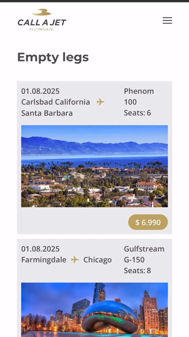 New US Empty Leg 🦵 flight deals.
Simply Call a Jet.
#privatejet #emptyleg #usa #méxico #aviation #businessjets