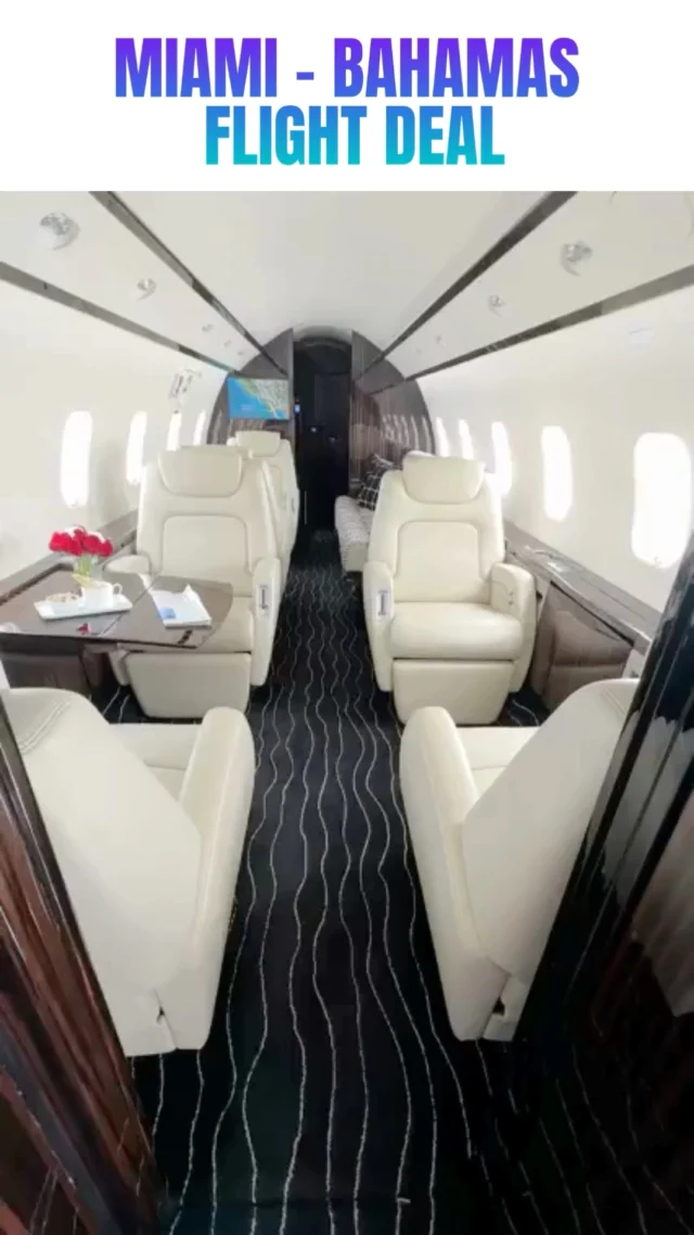 Private Jet flight Deal (Miami / Opa Locka) - Bahamas on Challenger 300. Departure August 14 / 15. for only $999 / passenger (if 8 are flying). more information : joe@callajet.com #emptyleg #privatejet #flights #miaminightlife #bahamas #opalocka #luxury